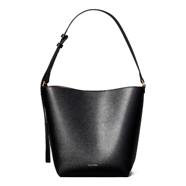 Calvin Klein Sac cordon avec logo mtallis - U Noir- Ref 117 €